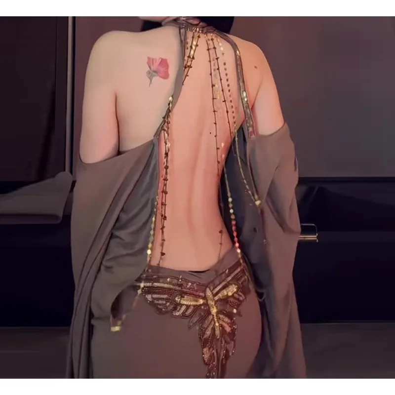 Europäisch-Amerikanisches Heiß – Y2K Backless Halter Mini Dress Bewertung und Preis