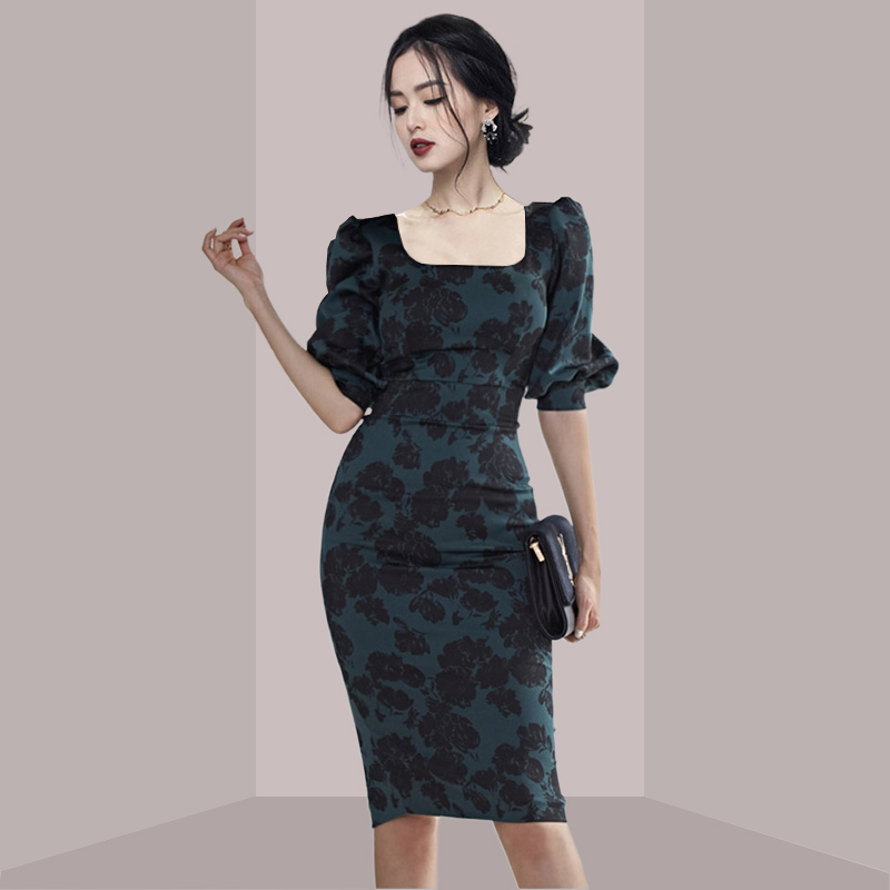 Elegantes, feminines, figurbet – French Vintage Floral Midi Dress Bewertung und Preis