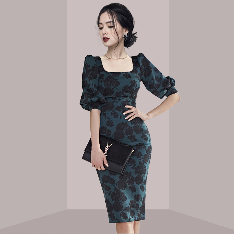 Elegantes, feminines, figurbet – French Vintage Floral Midi Dress Bewertung und Preis