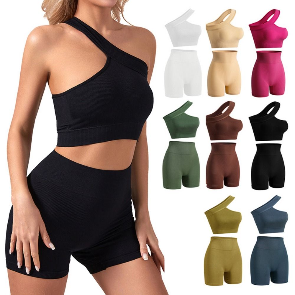 2-teiliges, nahtloses Freizeit – Seamless Ribbed Workout Tank Top Bewertung und Preis