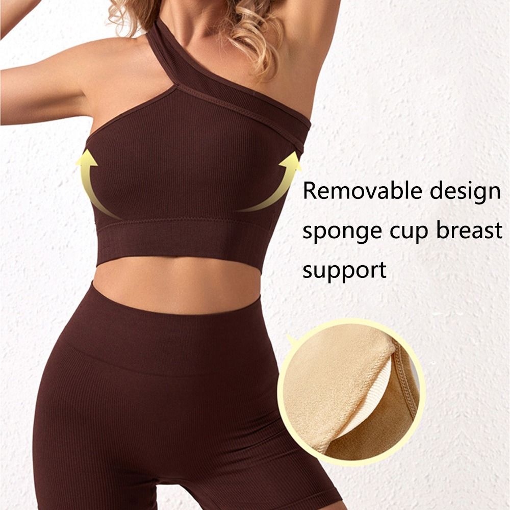 2-teiliges, nahtloses Freizeit – Seamless Ribbed Workout Tank Top Bewertung und Preis