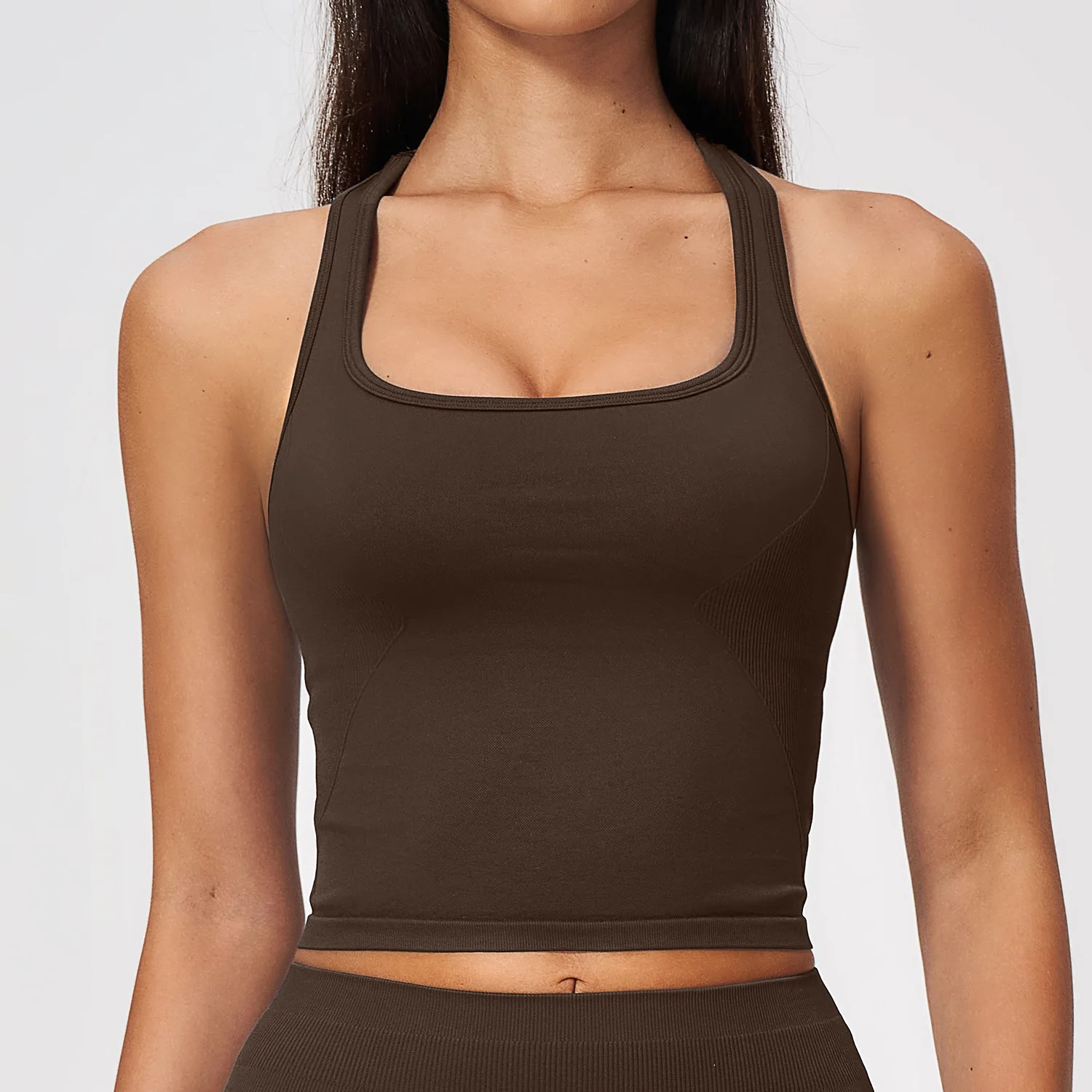 Nahtloses, geripptes Yoga-Spor – Seamless Ribbed Workout Tank Top Bewertung und Preis