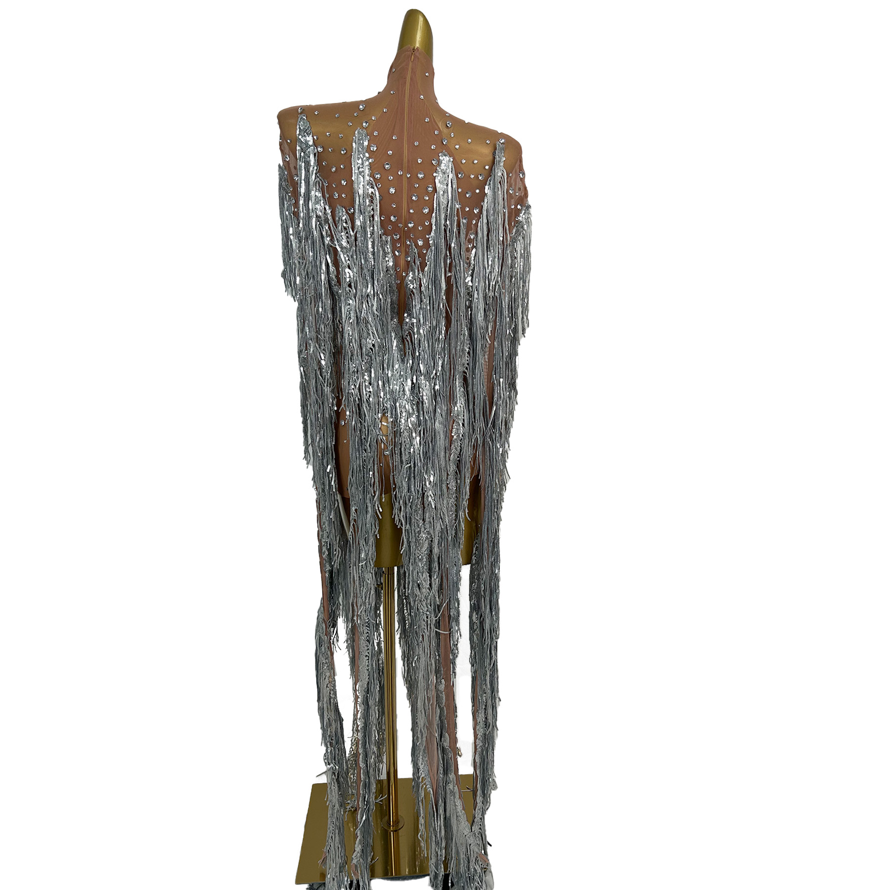 yusanBar Durchsichtiges Mesh-O – Sparkly Rhinestone Club Party Dress Bewertung und Preis