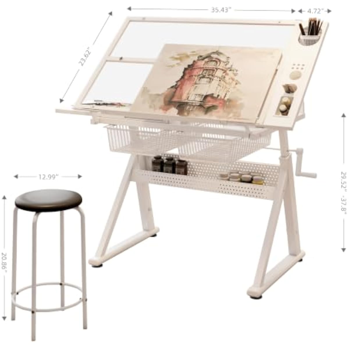 Verstellbarer Zeichentisch mit – Tops Bewertung und Preis