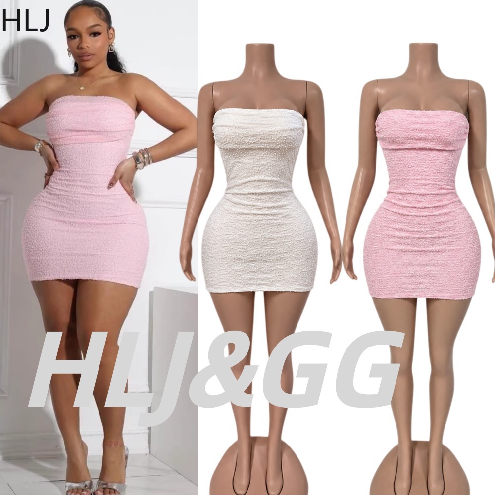 HLJ Sexy Damen Trägerloses Min – Sparkly Rhinestone Club Party Dress Bewertung und Preis