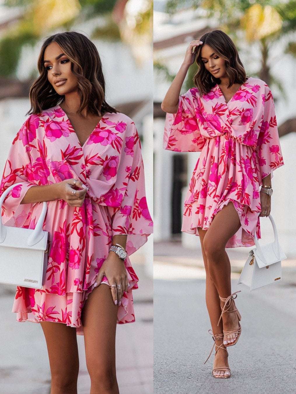 2024 neue Sommer frauen Mini R – French Vintage Floral Midi Dress Bewertung und Preis
